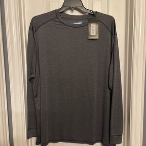 Roundtrree And Yorke Champion Dark Gray Long Sleeve Tee 2XB